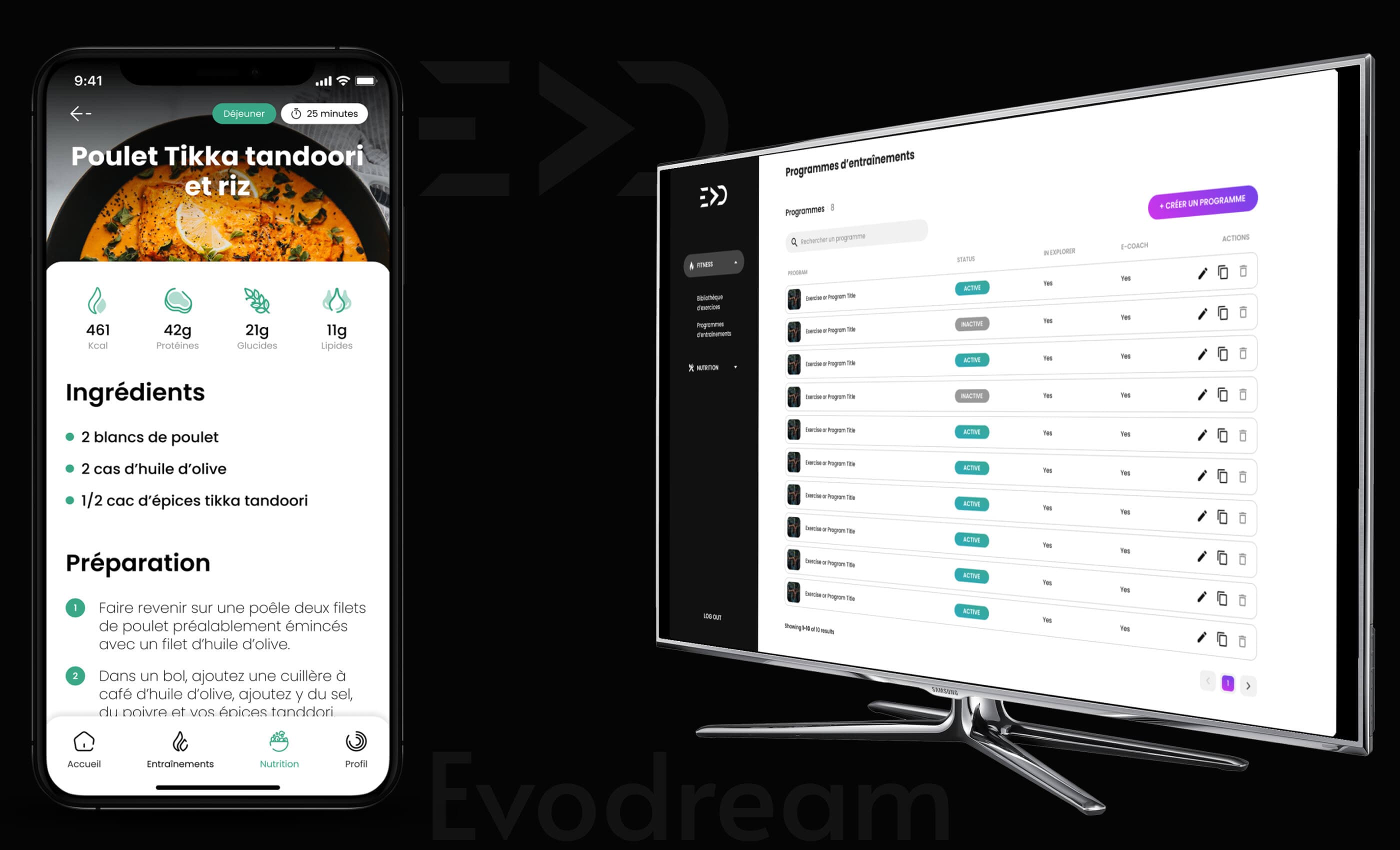 Evodream – Cross-Platform Gym & Fitness Management App